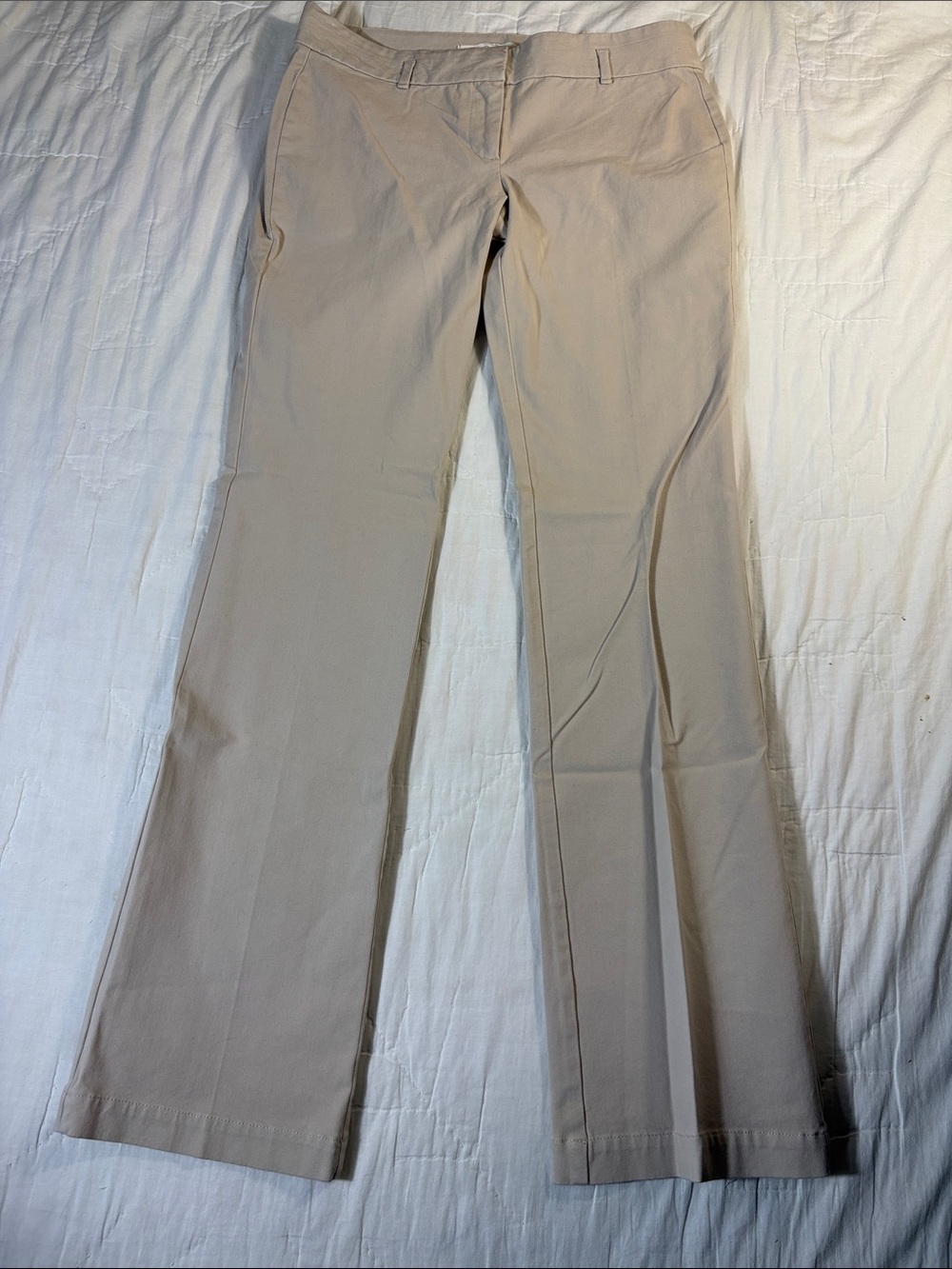 Preppy LOFT Marisa Bootcut Khaki Dress Pants Women’s Sz 4 Beige Career Work NWT